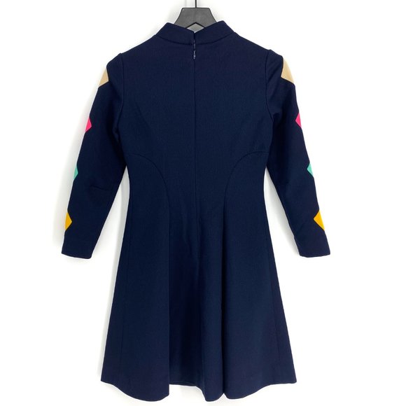 Vintage ALFRED WERBER Diamond Fit & Flare Dress - Picture 6 of 8